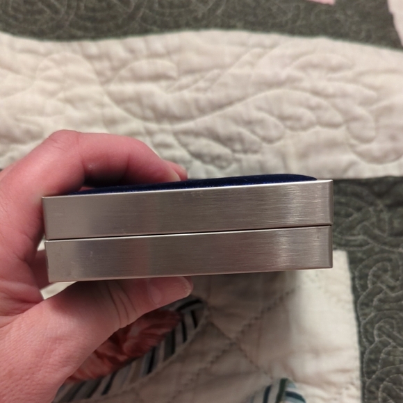 Montreal Olympics Silver and Blue Stamp Boxes - Picture 8 of 8